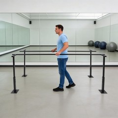 Walking Aid Parallel Bars Height Adjustable for Rehab&Walking Balance Issues