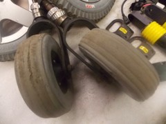 Invacare Front 6” Caster Wheels Pronto Power Wheelchair TDX SC SP Bearings Nuts