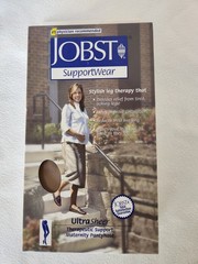 Jobst Ultra Sheer Support Maternity Pantyhose 8-15mmHg Plus Size Silky Beige