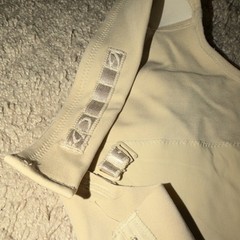 M&D Beige Compression Pants Adjustable Front Close Full Body Compression Garment