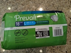 Prevail Per-Fit Adult Incontinence Briefs Maximum Plus Absorbency 18 ct size L