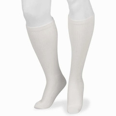 Juzo Basic Casual Socks , Full Foot, 15-20mmHg (Size: III) White, New/Boxed