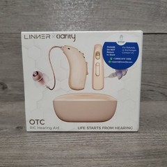 Linner x Clarity Over-the-Counter (OTC) RIC rechargeable hearing aid