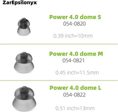 20 Pcs Phonak Power 4.0 Dome Small (0.39 Inch=10Mm),Phonak Hearing Aid Accessori