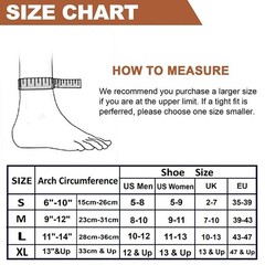 Copper Ankle Brace Compression Sleeve Support Socks Foot Fasciitis Pain Relief