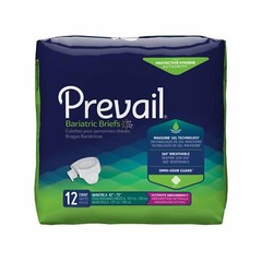 Prevail Bariatric A Incontinence Brief XXL Bariatric Ultimate 48 Ct