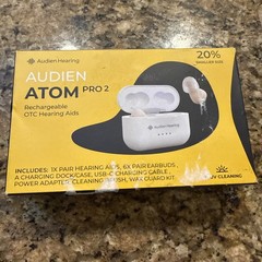 Audien ATOM PRO 2 Wireless Rechargeable OTC Hearing Aid, Premium Comfort XP2-29