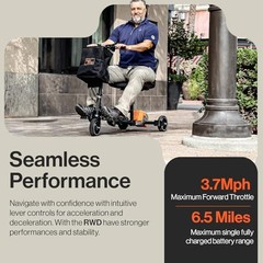 SuperHandy Passport Mobility Scooter GUT112-2BAT – Foldable, 3 Wheel, Airline