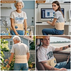 HONGJING Decompression Back Belt with Electric Pump for Lower Back Pain Relief