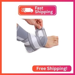 NeoTech Care Adjustable Ankle Support Brace (Gray, Size XL, 1 Unit)