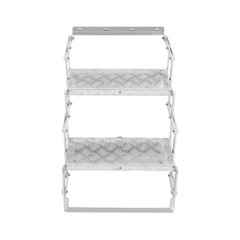Aluminum Alloy Scissor Stairs Foldable Step Ladder 2 Steps Ladder for RV/Camper