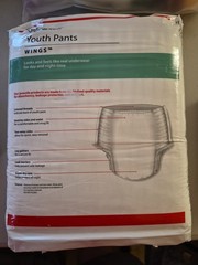 Cardinal Health Youth Pants Unisex Small/Medium Size 38-65 lbs 17 Pack Wings