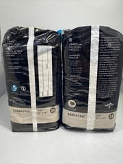 Lot Of 2:8 Count Medline Baribrief Bariatric Adult Briefs sz 3X 65″-94″ 16 Total