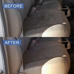Cloth Dark Gray Driver Side Bottom Seat Cover Compatible with Dark Pewter Gray