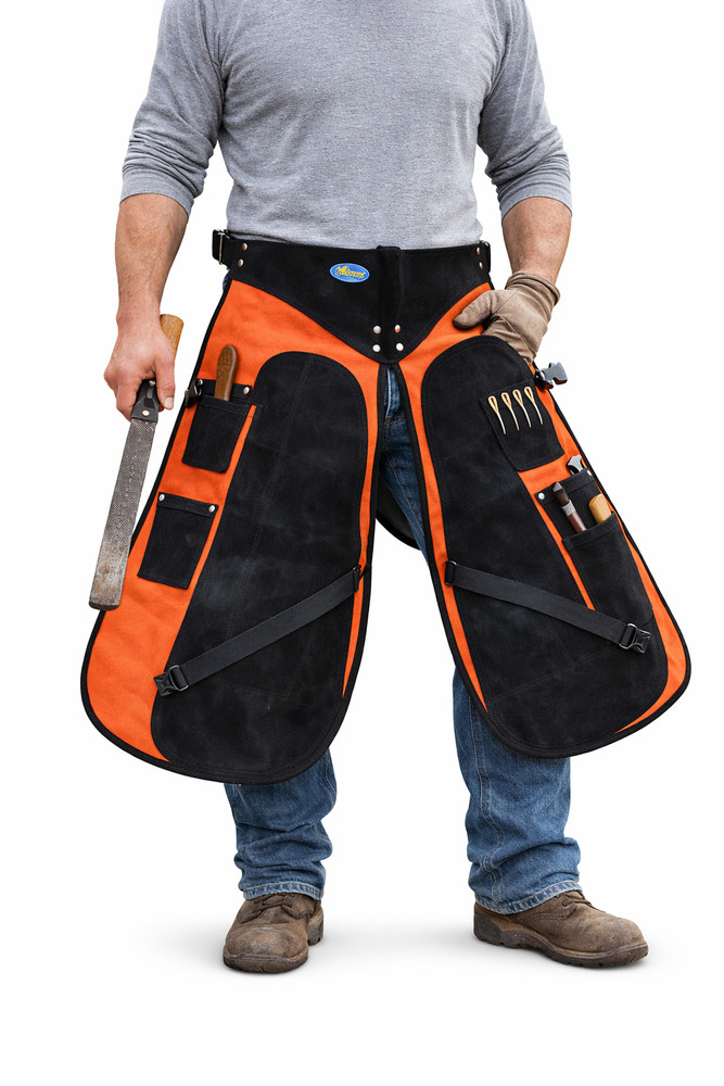 Professional Equine Western Leather Fully Adjustable Equine Farrier Apron 23114