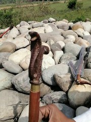 Cobra Snake walking Stick handle Solid Metal Designer Premium Brass Handle gift