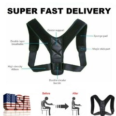 Back Support Brace Posture Corrector Spine Training Harness – Chest size 25-50in