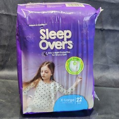 (4 Packages) Sleepovers by Cuties, Size: XL (85-140 lb) 4 bags of 22