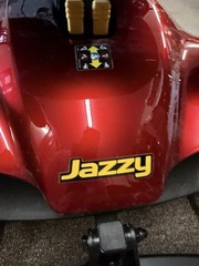 Red Jazzy Elite ES Power Wheelchair~ Charger included And Manual
