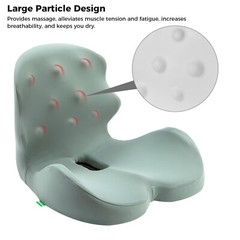 Trucker Seat Cushions with Lumbar Support & Massage Head for Long Sitting Pads