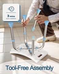 Shower Chair for Inside Shower, 400 lbs Adjustable Shower Stool with Suction …