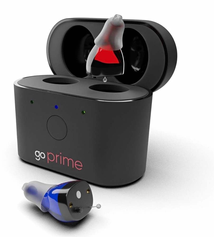 Audífonos Go Prime OTC para personas mayores, recargables, reducción de ruido