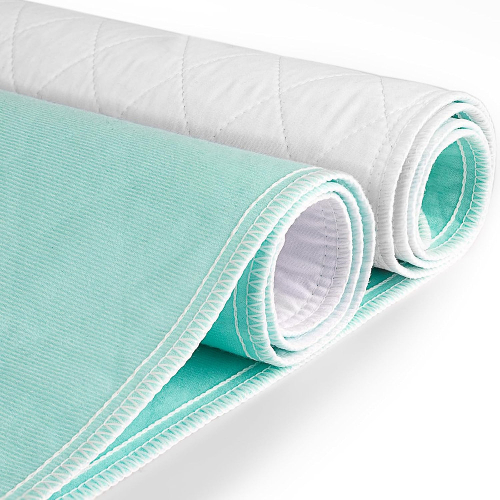 Protector De Cama Impermeable 34X52In Reutilizable Para Ninos Adultos Y Mascotas