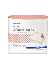 Ultra Underpads, Incontinence Bed Pads 30″ X 30″ [100 Count], Heavy Absorbency,