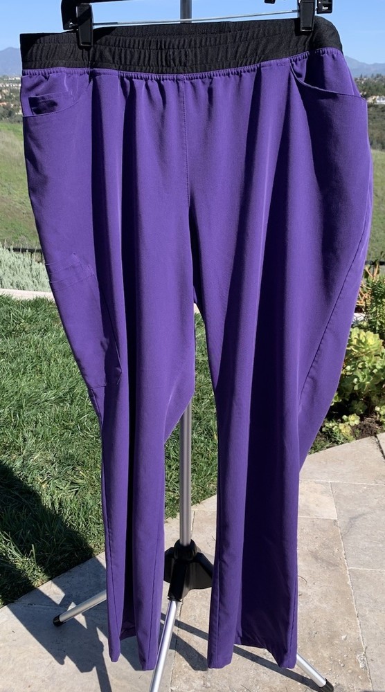 Coastal AVE Style 4912 Modern Fit Scrub Pants Women Regal Purple 2XL Regular