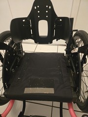Tilite Pilot Pink Permobil Wheelchair Missing Back Handles & Cushion