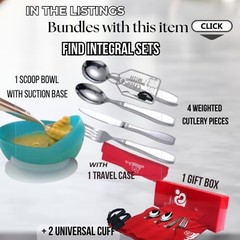 Weighted Utensils for Hand Tremors & Parkinson’s | 4-Piece Set with Easy Grip Cu