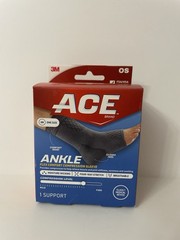 Ace Ankle Flex Comfort Compression Sleeve OS 208710 BRAND NEW