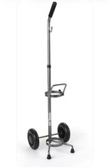 Drive Medical Adjustable Oxygen Cylinder Cart Silver Vein Finish 13002SV-6 1 EA