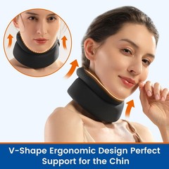Soft Cervical Neck Support Brace Sleep Apnea Snoring Pain Relief 14–16.5″