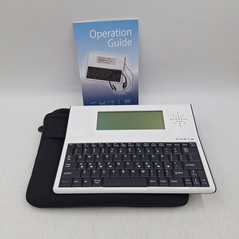 The Writer Advanced Forte Keyboard Rechargeable Word Processor No Charger