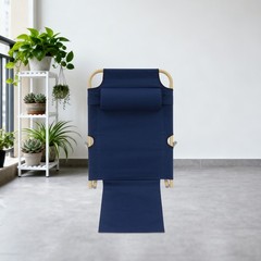 Folding Adjustable Sit up Back Rest Portable Lifting Bed Backrest Deep Blue NEW