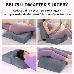 Adjustable BBL Recovery Pillow – High Density Foam Cushion for Post-Surgery Comf