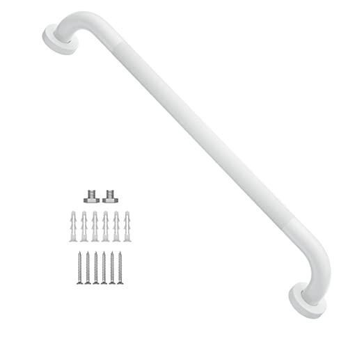 24 Inch Anti Slip Shower Grab Bar Oil Rubbed White 1.25″ Diameter,Munzong Bathro