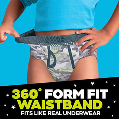 Boys Bedwetting Nighttime Underwear, Size S/M (38-70 Lbs), 44 Count, Overnight P