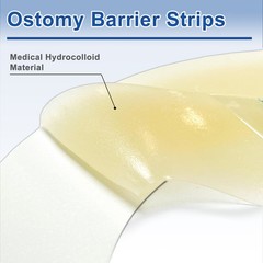 Ceeport 20PCS Elastic Ostomy Barrier Strips Skin Adhesive Ostomy Barrier Tape