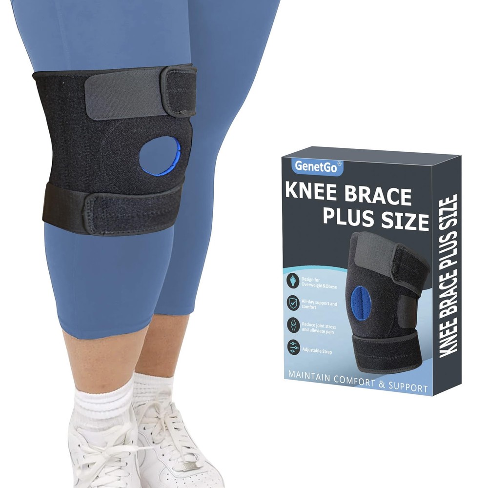 Plus Size Knee Brace for Obese Women & Men Adjustable Knee Support for Menis…