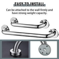 2PCS Stainless Steel Grab Bar Bathroom Safety Handicap Shower Tub Handle Support
