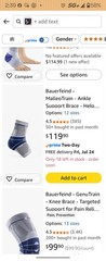 Bauerfeind MalleoTrain Ankle Support Stability for Ankle Joints & Tendons Sz 4