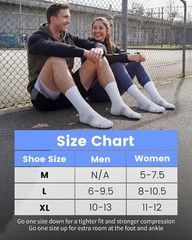 3 Pairs Lightweight Compression Socks for Men & Women – Elevate Your Performance