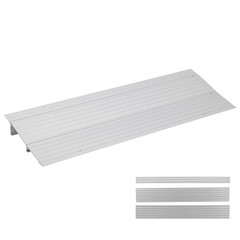 ✨1″/2″/3″/4″/5″ Threshold Ramp 700lbs Wheelchair Ramp Aluminum Non-Slip Ramp Ste