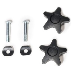 Lumex Replacement Arm Adjustment Knobs for Nipple size 05-115, Black