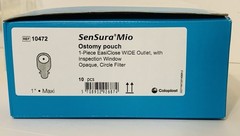 Coloplast #10472 SenSura Mio 1-Piece Ostomy Pouch, Wide Outlet 1″ Maxi, 1BX/10EA