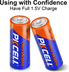 PKCELL N Size 1.5V Alkaline Batteries, 5 Pack Ultra Long-Lasting 5 Count