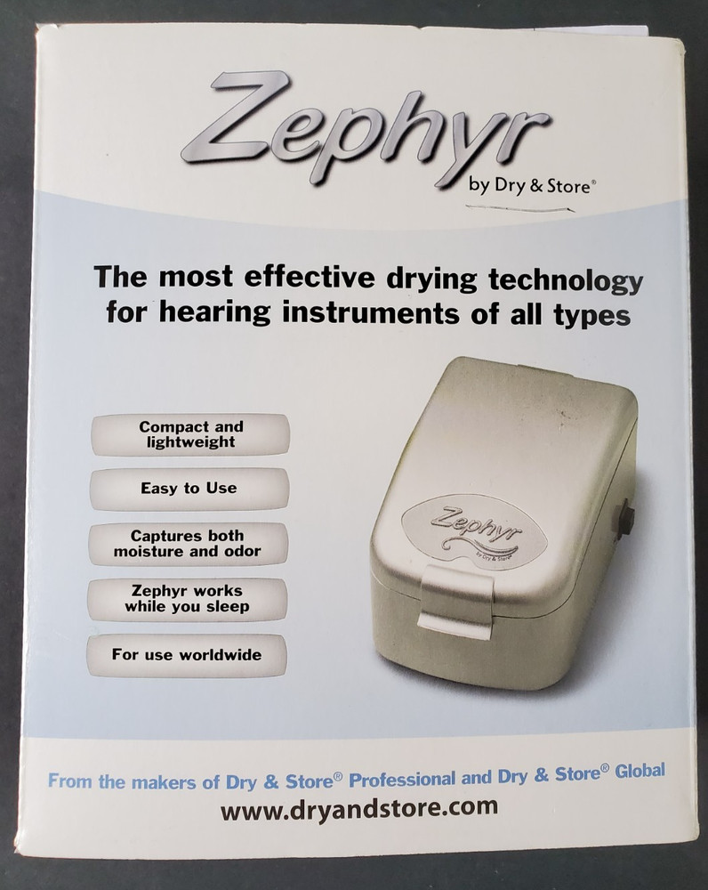 Zephyr Dry & Store Hearing Aid Drying and Storage System