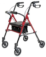 Lumex Set n? Go Height Adjustable Rollator – Burgundy